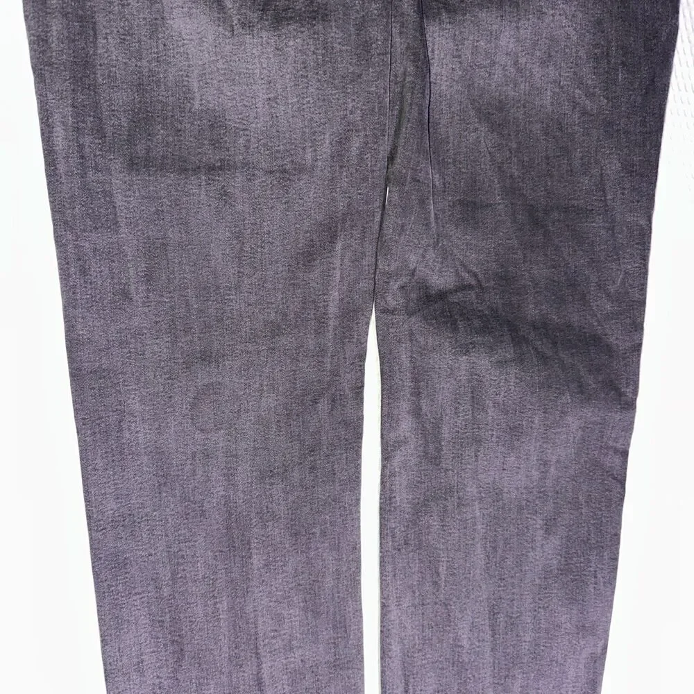 True Religion Rocco Jeans Men's W36 Relaxed Skinny Washed Coal Grey Denim flap